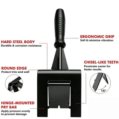 🌟✨ Heavy Duty Trim Puller Tool, Baseboard & Molding Removal Pry Bar 🛠️