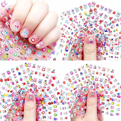 Glow-in-the-dark Nail Stickers for Kids- 30 Sheets