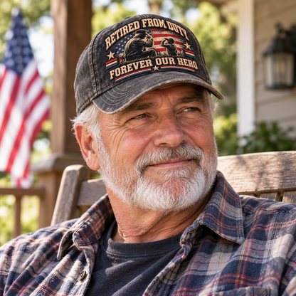 🇺🇸 Forever Our Hero™ – Veteran & Grandpa Tribute Cap | 2 Meaningful Designs 🧢