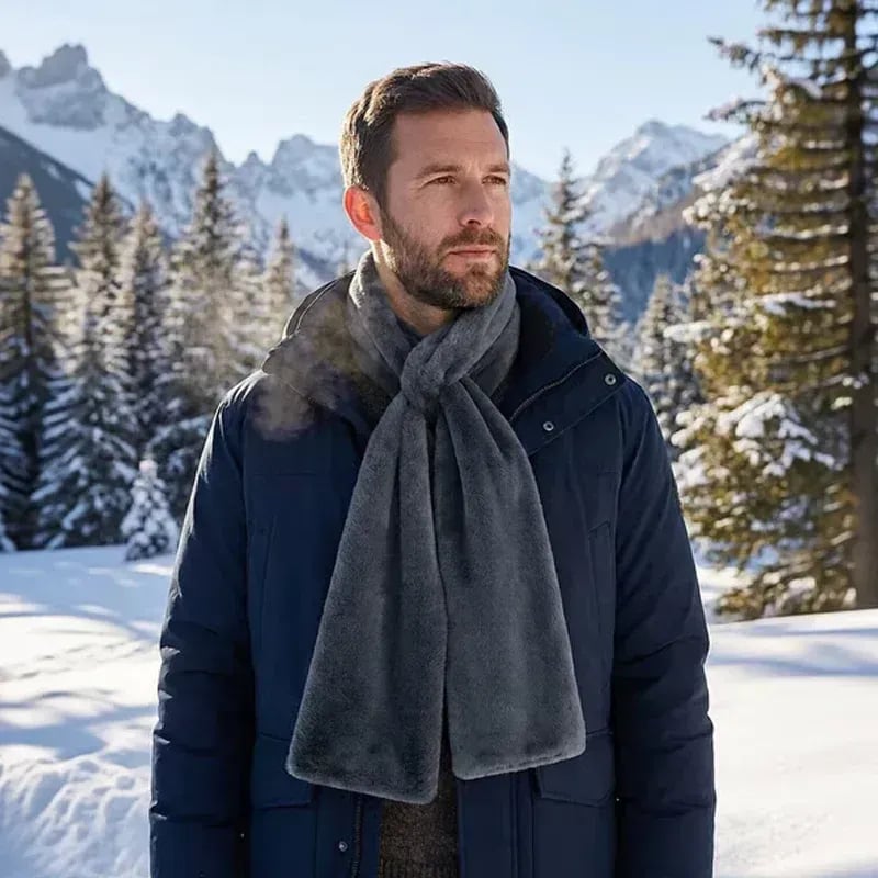 🎄60% OFF NOW! 🎉50K+ SOLD!🎁Cozy Scarf with Hidden Pocket – Warm, Soft & Secure Zipper🧣
