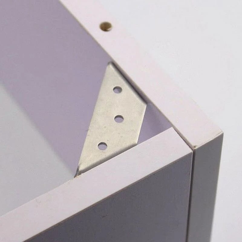 10-Pack Stainless Steel Corner Braces 🔩 – Strong Furniture Reinforcement