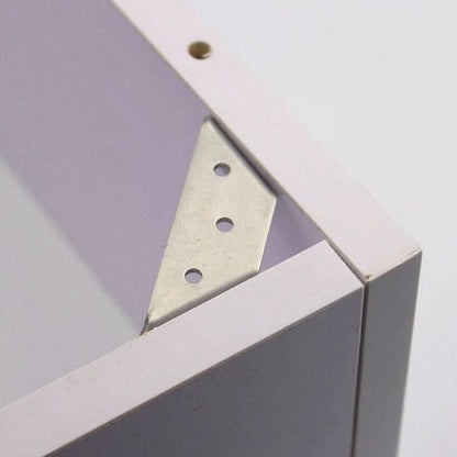 10-Pack Stainless Steel Corner Braces 🔩 – Strong Furniture Reinforcement