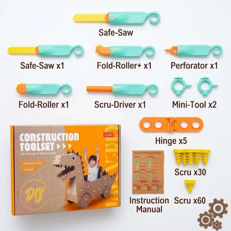 📦 Cardboard Creator Kit – Reusable STEM Building Tools for Kids