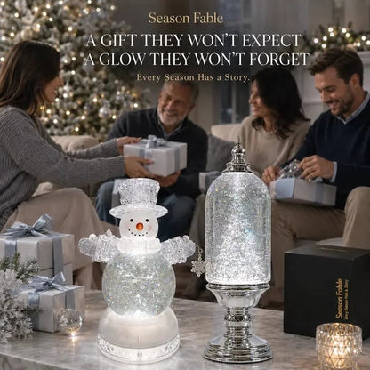 ❄️ Musical Christmas Snow Globe Lantern | Swirling Snow & Warm LED