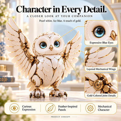 🦉🥚2-in-1 Transforming Mechanical Owl Egg – Snowy Owl Collectible Figure