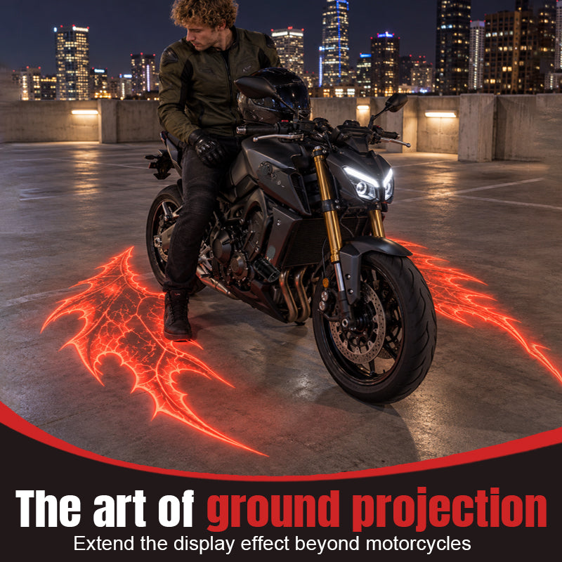 ⚡️Motorcycle Devil Wing Ground Projection Lights