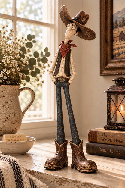 🤠🐴 Whimsical Cowboy & Horse Figurine Set – A Charming Touch of Western Humor!