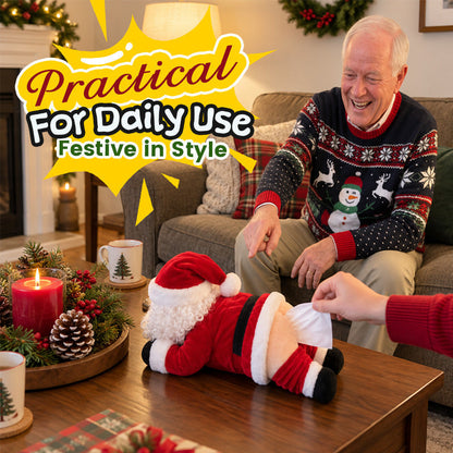 🎅❤️HOT SALE-🔥Funny Santa Butt Tissue Box Holder – Hilarious Christmas Decor & White Elephant Gag Gift🎁