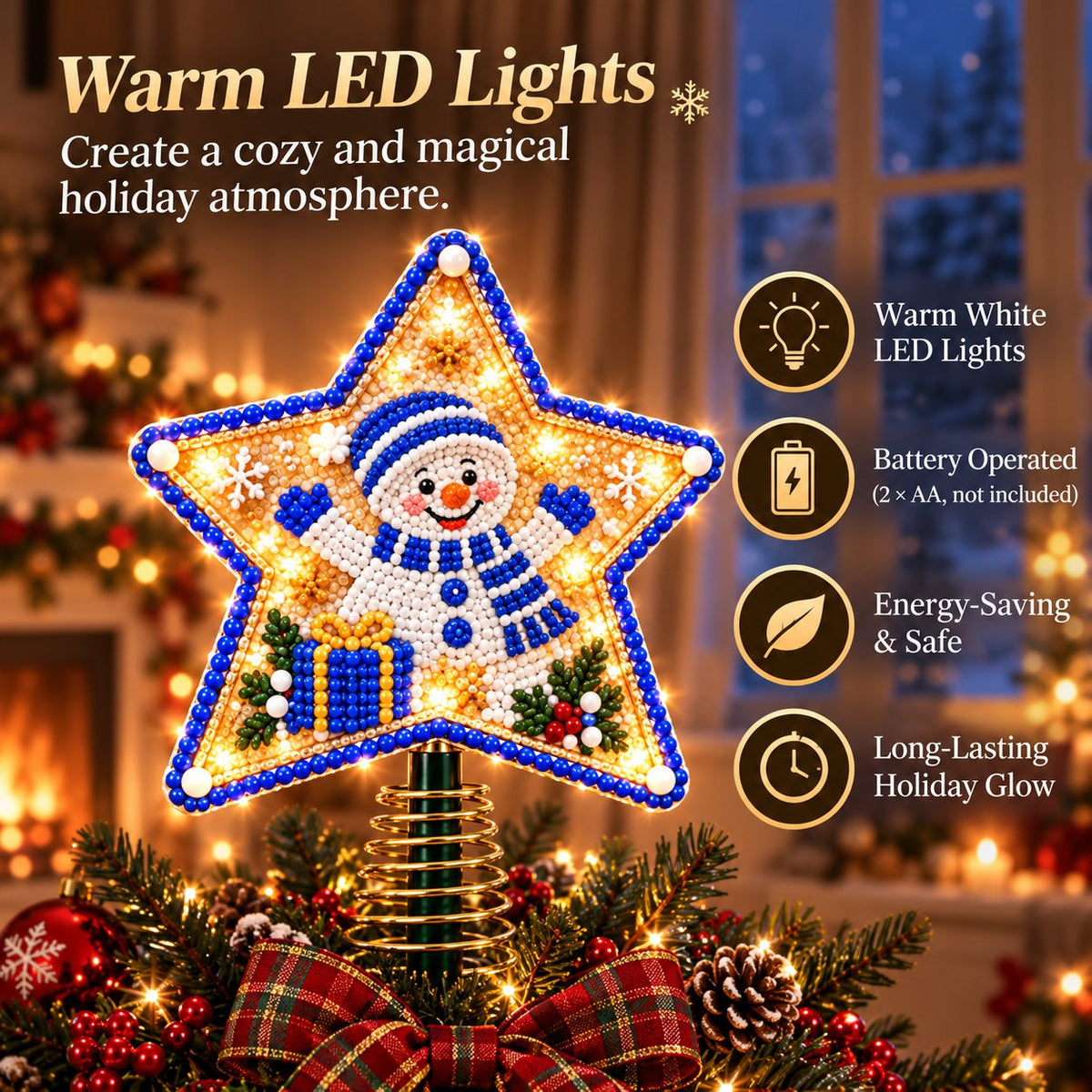🎄LAST DAY 50% OFF — Light-Up Christmas Tree Topper DIY Kit