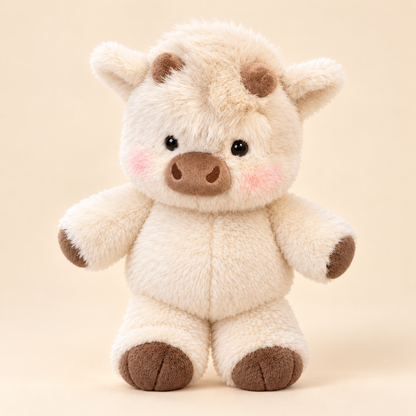 Fluffy Cow Plush – Super Soft, Huggable & Perfect for Gifting 🎁