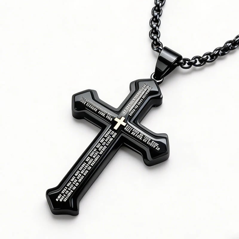 🔥Men's Lord's Prayer Cross Necklace