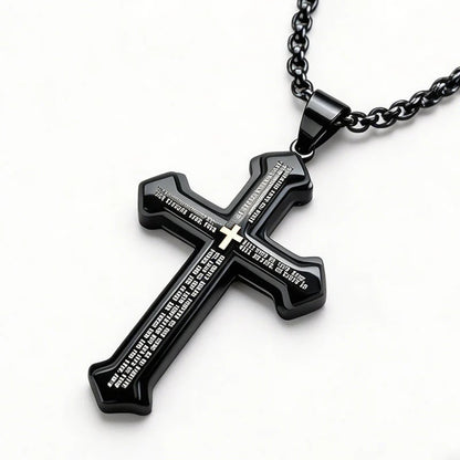 🔥Men's Lord's Prayer Cross Necklace