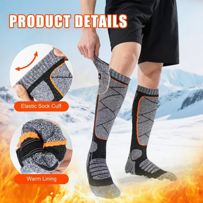 🥳2026 HOT SALE🥳💞50K+ SOLD! 🔥🧦 50% OFF! Rechargeable Heated Socks – carbon fiber fast heating, 6000mAh battery up to 9 hours. Perfect for skiing, hiking & winter warmth! 🛡️✅