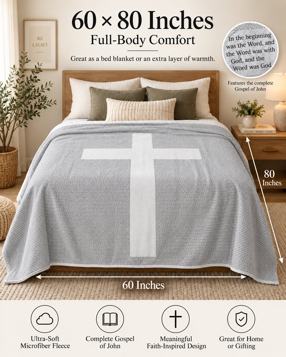 ✝️ The Gospel of John Blanket 🤍 Wrap Yourself In His Word 📖
