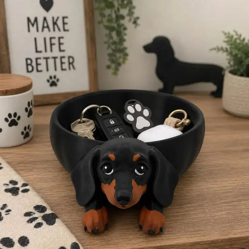 🐶🎁 Dachshund Catch-All Tray – Cute Storage for Keys, Jewelry & Everyday Essentials