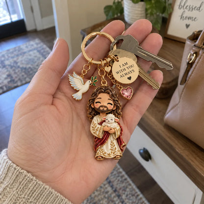 🔥LAST DAY 50% OFF - ✝️ Always With You Jesus Comfort Doll | Soft Crochet Companion with Scripture Message Card 🤍