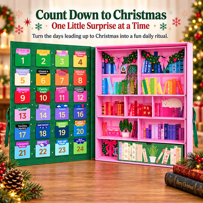 ⏳ Last Day 49% OFF – 📚 The Book Lover’s Advent Calendar | Bookshelf-Inspired Christmas Countdown with Colorful Literary Details for Readers, Teachers & Bookworms 🎄