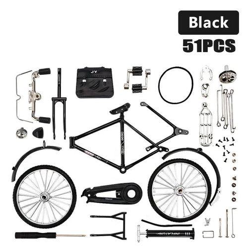 DIY Miniature Bicycle Model Kit in Black 🚲 Build, Display & Collect