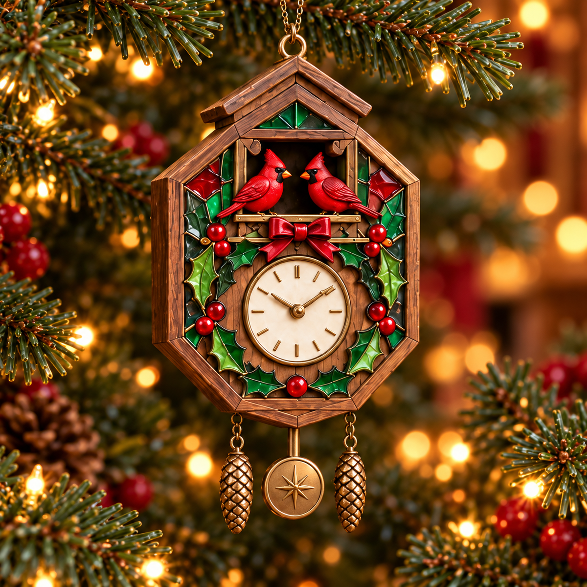 🐦 2026 Red Cardinal Cuckoo Clock Ornaments – 6 Vintage-Inspired Designs for a Nostalgic Christmas Tree