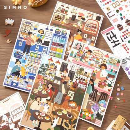 🐈‍⬛✨ 246-Piece Witchy Shop Numbered Sticker Mural 🎃