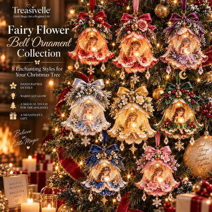 🧚‍♀️🎄 Holiday Collector’s Set | All 7 Light-Up Fairy Bell Ornaments – 50% OFF + FREE SHIPPING
