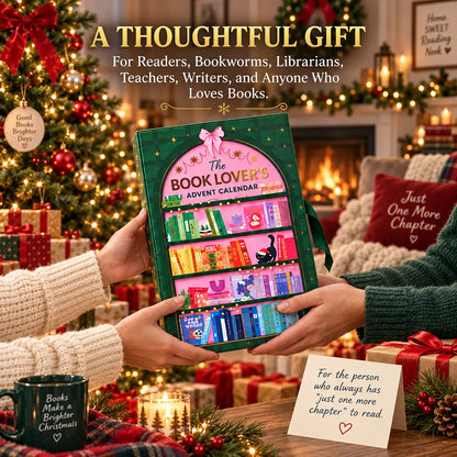 ⏳ Last Day 49% OFF – 📚 The Book Lover’s Advent Calendar | Bookshelf-Inspired Christmas Countdown with Colorful Literary Details for Readers, Teachers & Bookworms 🎄