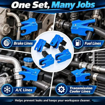 🔧 Brake Fluid Line Plug & Clamp – Handy Automotive Repair Tool