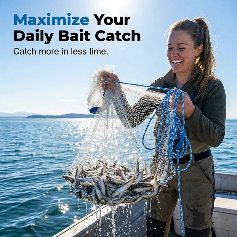 ⭐40% OFF !! ⏰ Easy-Throw Cast Net – Heavy-Duty Mesh, Rapid Sinking, Versatile 🌊