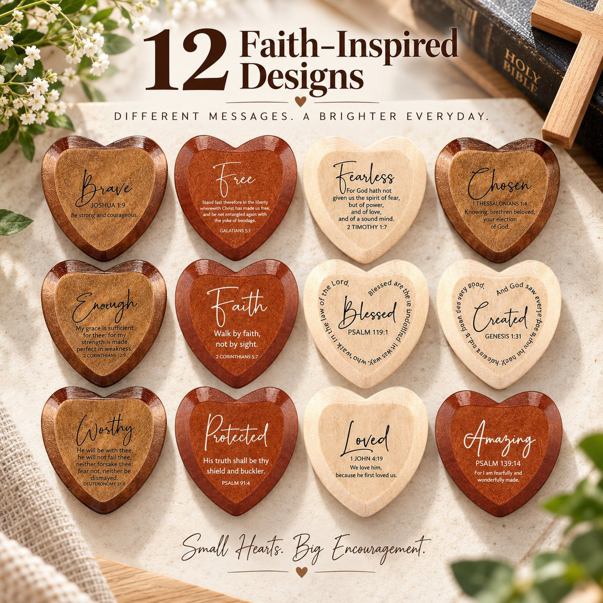 ⏳Limited-time 49% off✝️Christian Pocket Heart Gift Set(Set of 12)