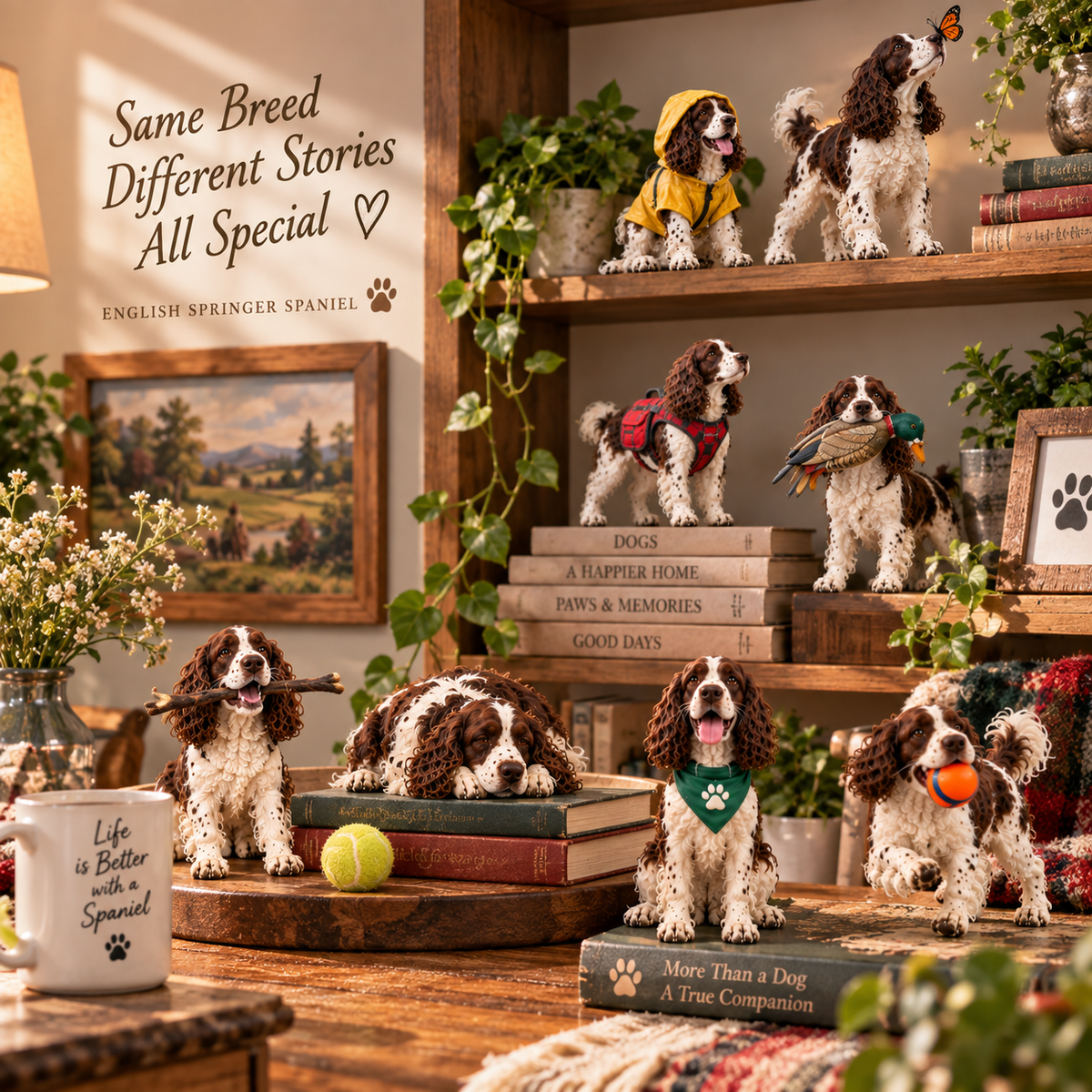 🎁 24 Days of English Springer Spaniels – 24 Adorable Surprises, One Unforgettable Christmas ❤️