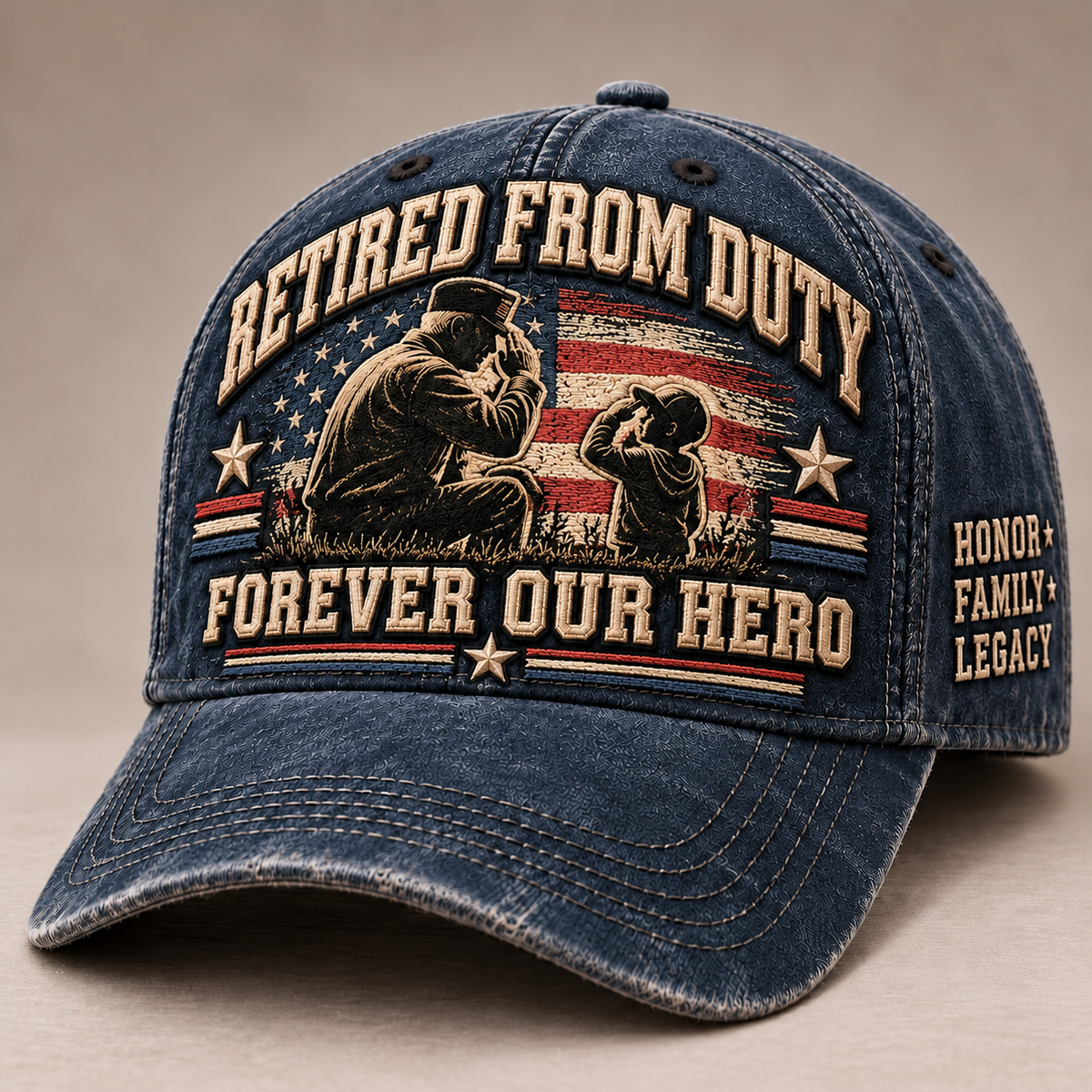 🇺🇸 Forever Our Hero™ – Veteran & Grandpa Tribute Cap | 2 Meaningful Designs 🧢