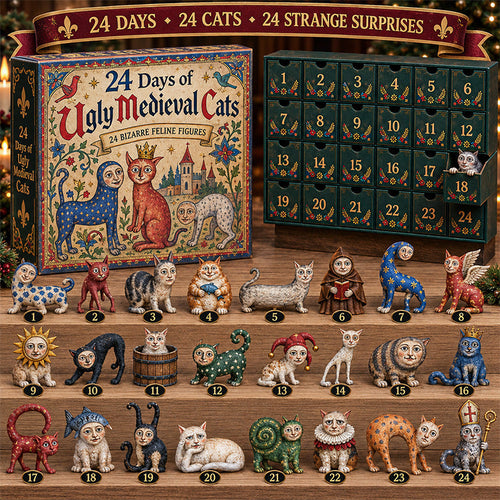 🎄😹 24 Days of Ugly Medieval Cats – Funny Christmas Advent Calendar! 🎁🏰✨