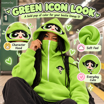 🔥Cozy Double-Hooded Half-Zip Sweatshirt