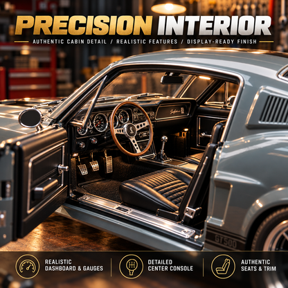 🔥LAST DAY 70%🏎️ 1967-Inspired GT500 Fastback DIY Model Car Kit – Build & Display