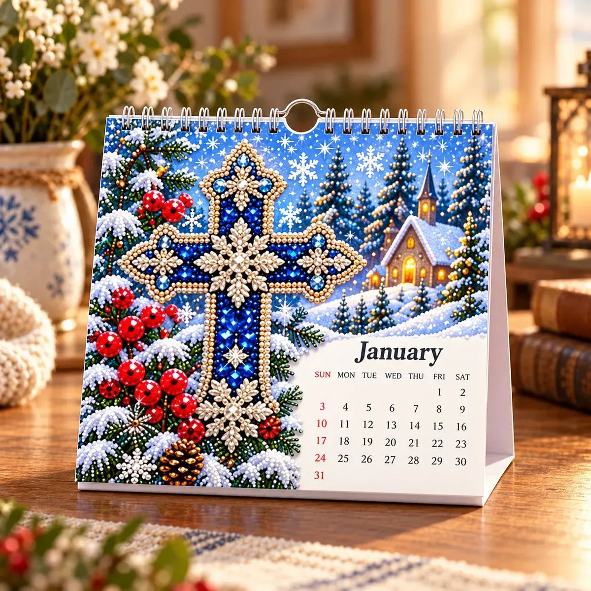 ✝️💎2027 Faith & Blessings DIY Diamond Art Calendar Kit(📦Buy 2 Free Shipping)