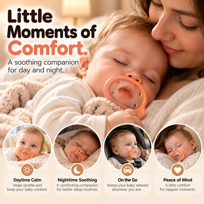 🍼 Breast-Like Silicone Baby Pacifier – Soft, Flexible Soothing Design for Breastfed Babies
