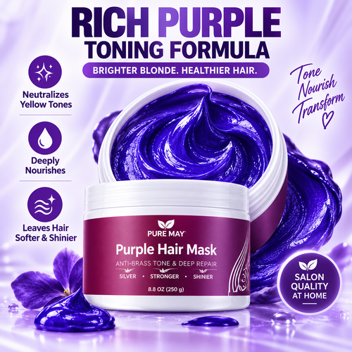 Anti-Yellowing Purple Hair Mask 💜 Say goodbye to Red Highlights! 💜