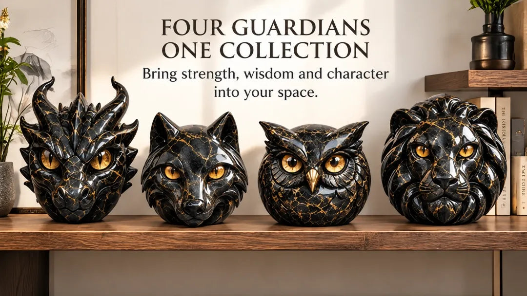 🔥Luxury Guardian Animal Stone Sculpture - ✨Elegant Home Décor & Gift-Ready Art Piece