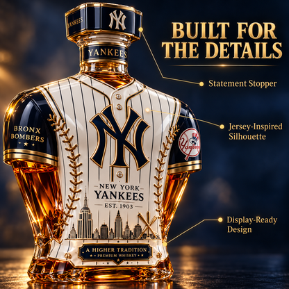 ⚾ Bronx Bomber Jersey Decanter – Baseball-Inspired Collector Bottle