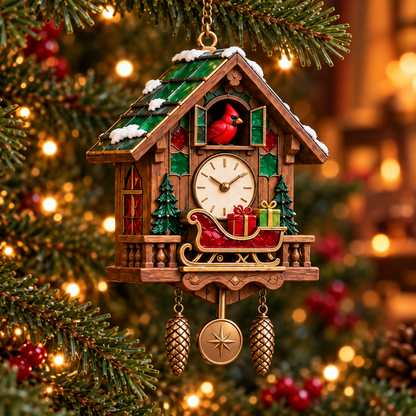 🐦 2026 Red Cardinal Cuckoo Clock Ornaments – 6 Vintage-Inspired Designs for a Nostalgic Christmas Tree