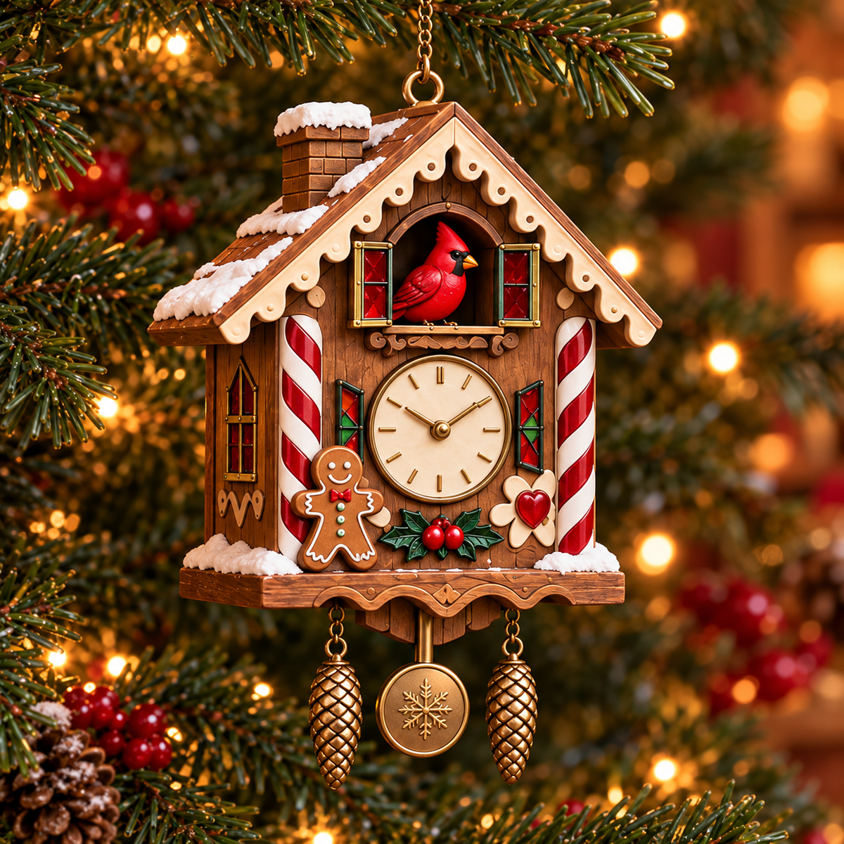 🐦 2026 Red Cardinal Cuckoo Clock Ornaments – 6 Vintage-Inspired Designs for a Nostalgic Christmas Tree