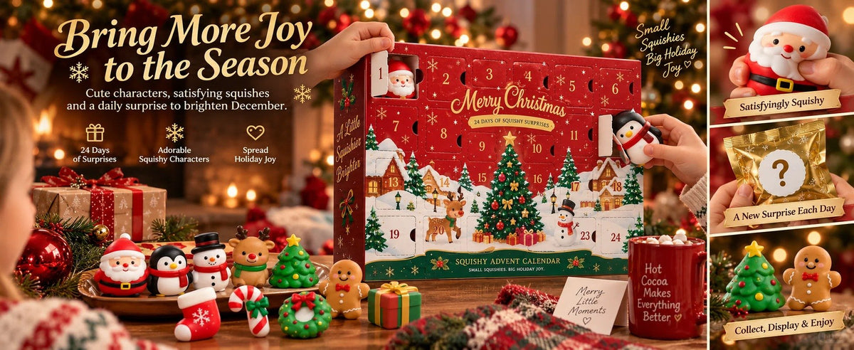 🎄 LAST DAY 50% OFF – 24-Day Christmas Squishy Advent Calendar 🎁