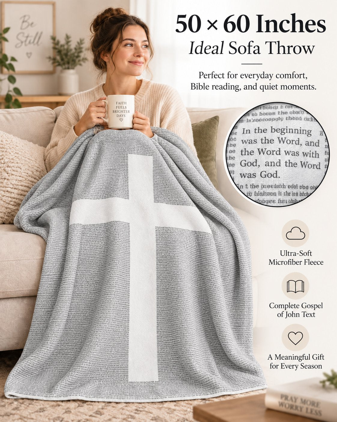 ✝️ The Gospel of John Blanket 🤍 Wrap Yourself In His Word 📖