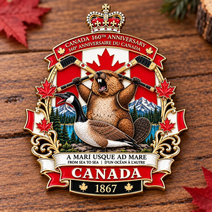 🍁Canada 160th Anniversary Tribute Badge | 1867–2027 Canadian Heritage Collector’s Keepsake