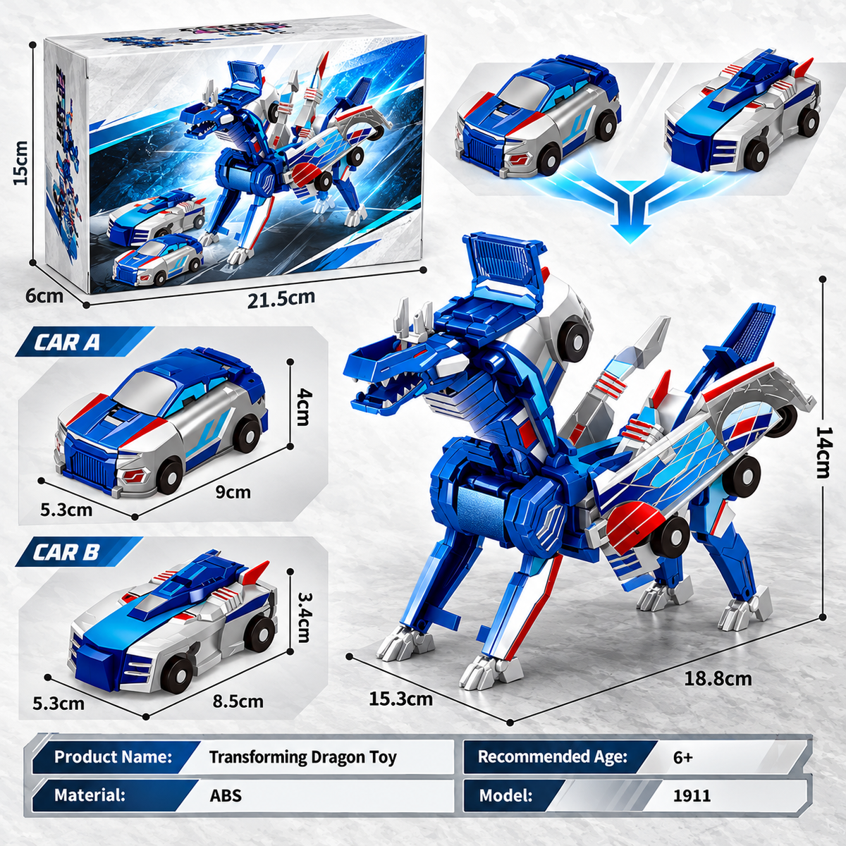 🦄 Crash & Transform Magnetic Cars – 2-in-1 Unicorn Surprise Toy
