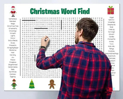 🔥Last Day: Buy 2 Get 1 Free - 🎉 Jumbo Thanksgiving Word Search Poster(🎉Giant 36'x24' Wall Game)
