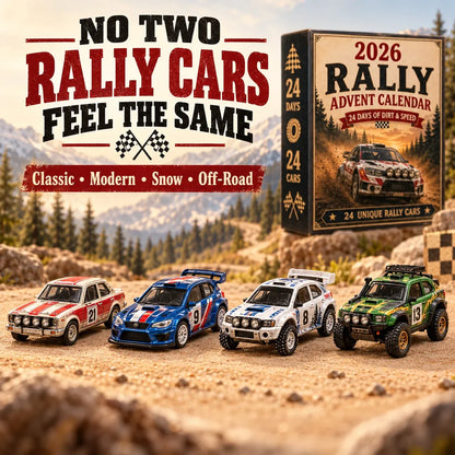 24-Day Rally Car Advent Calendar for Racing Fans – Countdown to Christmas🎄💨