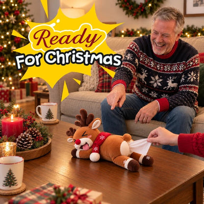 🔥 LAST DAY 50% OFF 🔥🎄 Cheeky Christmas Tissue Holders™ – Funny Santa & Reindeer Plush Car Tissue Covers for Holiday Laughs & Gifting 🎅🦌🎁