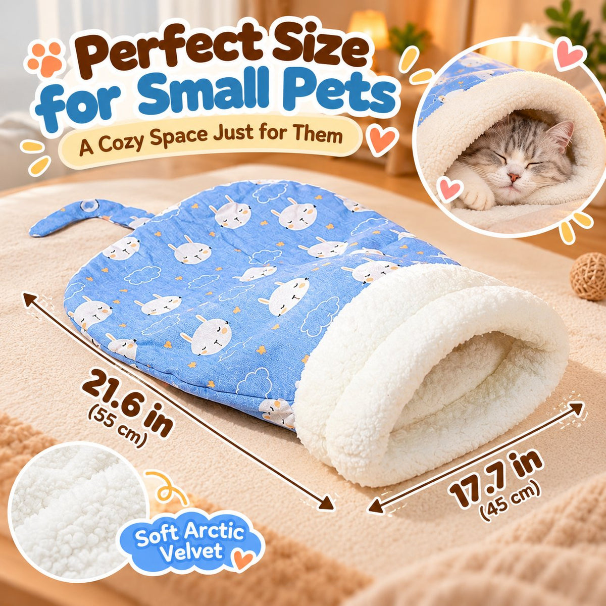 🎅 Christmas Sale: Save 49%!  - 🐾Cozy Pet Nest for Cats and Dogs