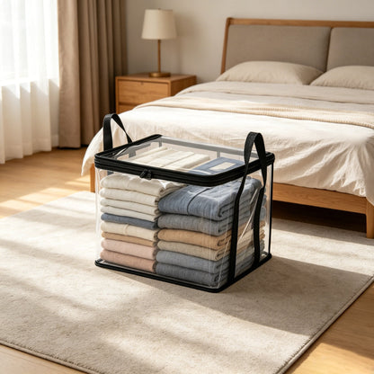 📦 Heavy-Duty Clear Storage Bag – Spacious Organizer for Clothes & Moving